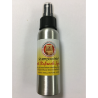 Made with a proprietary blend of 5 all natural pure essential oils in a base of water, gluten free vodka, fractionated coconut oil, castor oil and organic sunflower oil. (2.7 oz. spun aluminum bottle)