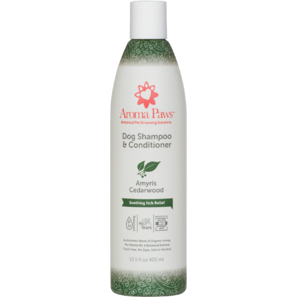 Aroma Paws Organic Olive Amyris & Cedarwood Dog Shampoo & Conditioner in One